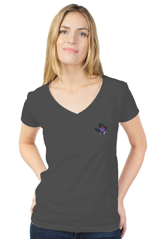 Womens Embroidered DAYONeS V Neck 